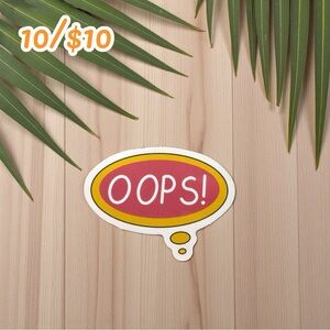 Sticker – Cute Retro Speech Bubble Vinyl Decal | Small Cozy Planner Sticker